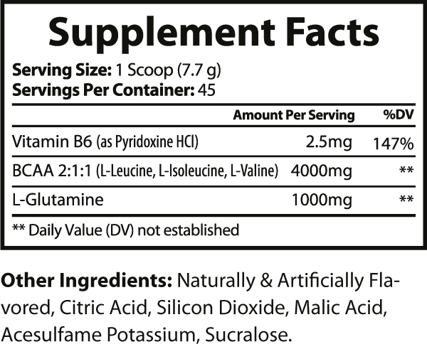 Branched-Chain Amino Acids (Fruit Punch)